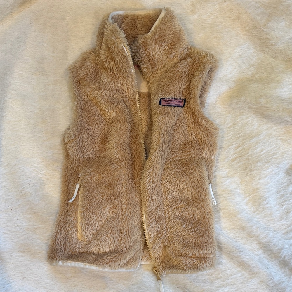 Vineyard Vines Kids' Sherpa vest - XS - super cozy